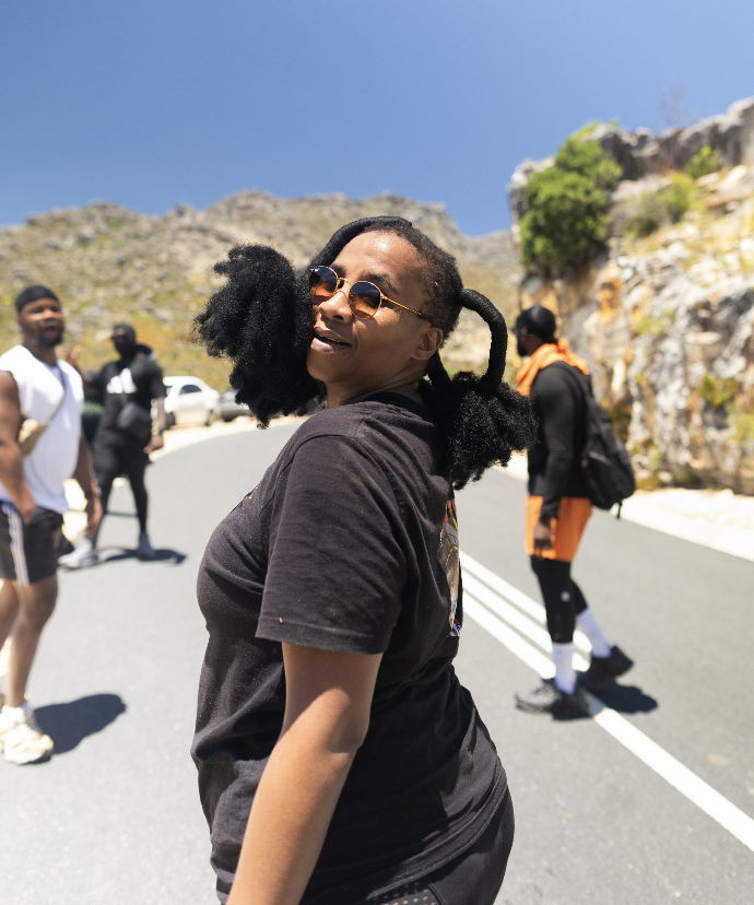 Creatives on a mountain hike during Indvstry Exchange
